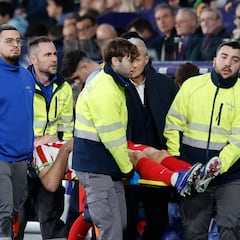 Sorloth y Moreno, cambiados tras un golpe en la cabeza; el noruego, sin fractura