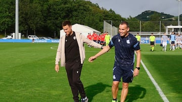 Partido pretemporada en zubieta entre real sociedad y Osasuna