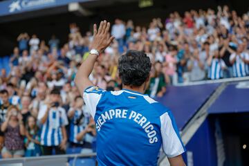 Diego López, en su emotiva despedida.