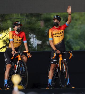 Mikel Landa y Pello Bilbao.
