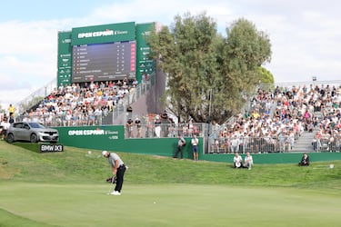Jon Rahm durante la jornada de hoy. 