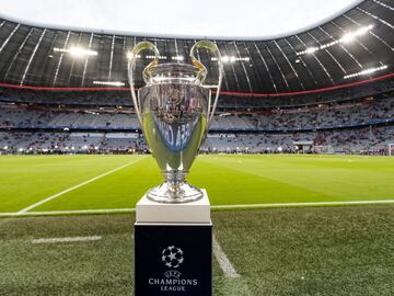 El trofeo de la Champions League.