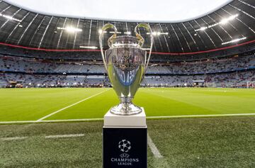 El trofeo de la Champions League.