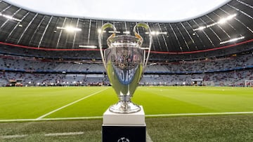 El trofeo de la Champions League.