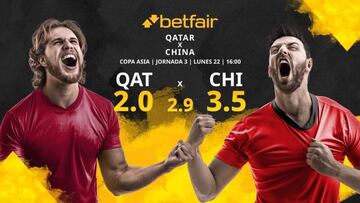 Qatar vs. China: horario, TV, estadísticas, clasificación y pronósticos