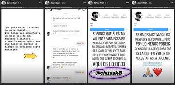 Así denunciaba el impresentable mensaje de un hater.