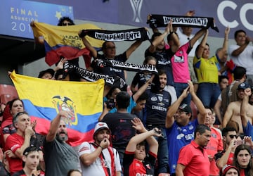 Gran ambiente en la final de la Copa Sudamericana. 