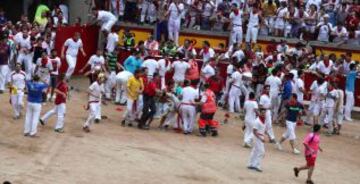 El séptimo encierro de San Fermín 2013, en imágenes