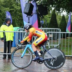 Lourdes Oyarbide acaba 24ª en la crono; la holandesa van Dijk, oro