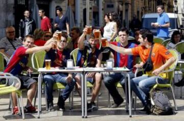 Así vivió Valencia la final de Copa