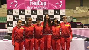 Equipo espa&ntilde;ol de Copa Federaci&oacute;n.