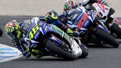 Rossi y Lorenzo en Sepang.