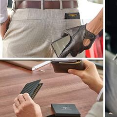 Delgada y con bloqueo RFID: así es esta billetera para hombre con 48.000 opiniones