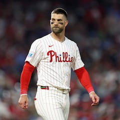 Bryce Harper, estrella de los Phillies, se lanzó contra Rob Manfred
