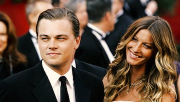 DiCaprio salió con la modelo Gisele Bündchen durante seis años, entre 1999 y 2005. El actor tenía seis años más que la supermodelo. El fin de la relación se produjo en el momento en el que Gisele no quería “seguir fumando, bebiendo y trabajando demasiado”.