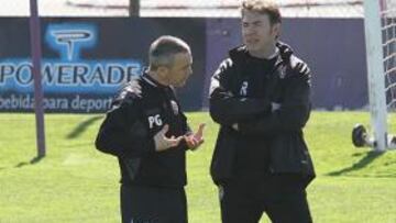 <b>CONTENTO. </b>Abel lo ha pasado mal, pero ahora sonríe en Valladolid.