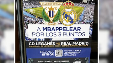 CARTEL URBANO
LEGANES - REAL MADRID
PRIMERA DIVISION
16.11.24