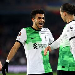 Luis Díaz y Liverpool vs. Atalanta en los cuartos de final de Europa League