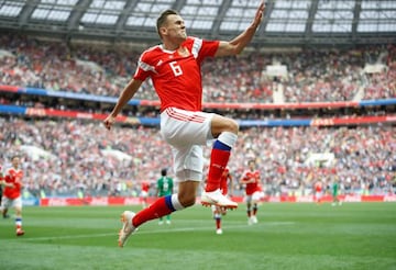 Cheryshev jumps for joy