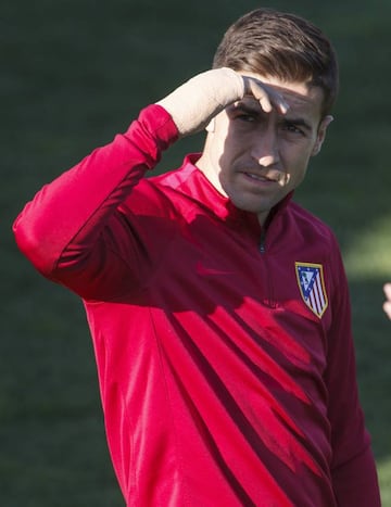 Gabi during training with Atletico Madrid.