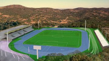 Imagen de una maqueta de la Ciudad Deportiva Camilo Cano de La Nucia, que acoger&aacute; los campeonatos de Espa&ntilde;a de Atletismo al aire libre de 2019.