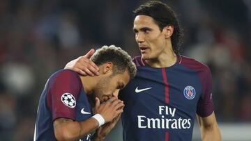 Los delanteros del PSG, Edinson Cavani y Neymar, zanjaron la pol&eacute;mica.