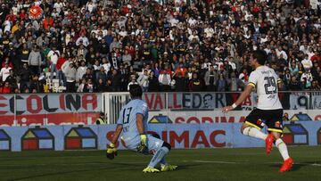 El jugador de Union Espanola, Diego Sanchez , 