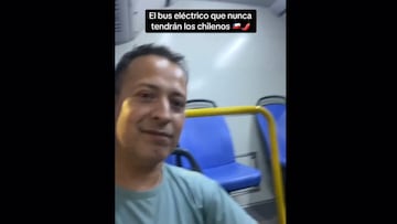 “El bus eléctrico que nunca...”: un argentino se burla de Chile en TikTok y recibe miles de comentarios