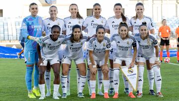 Once inicial del Real Madrid femenino en la temporada 2024-25.