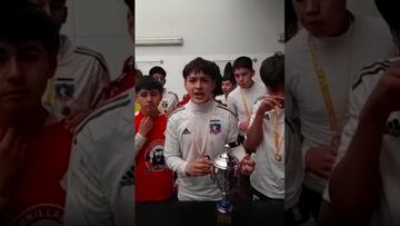 El festejo del fútbol joven de Colo Colo dedicado al ‘Chano’ Garrido que emociona a Chile