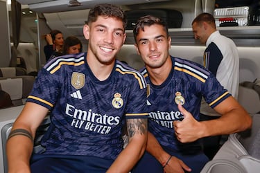 Presentacin de la nueva segunda equipacin del Real Madrid para la nueva temporada 2023-24.