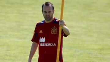 Andrés Iniesta, jugador de la selección española.