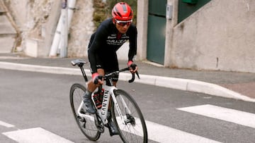 NICE, FRANCE - MARCH 13: Nairo Alexander Quintana Rojas of Colombia and Team Arkéa - Samsic competes in the breakaway during the 80th Paris - Nice 2022, Stage 8 a 115,6km stage from Nice to Nice / #ParisNice / #WorldTour / on March 13, 2022 in Nice, France. (Photo by Bas Czerwinski/Getty Images)