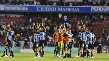   Angel Sepulveda of Queretaro during the game Queretaro vs Pumas UNAM, corresponding to Round 13 of the Torneo Clausura 2023 of the Liga BBVA MX, at La Corregidora Stadium, on April 02, 2023.

<br><br>

Angel Sepulveda de Queretaro durante el partido Queretaro vs Pumas UNAM, Correspondiente a la Jornada 13 del Torneo Clausura 2023 de la Liga BBVA MX, en el Estadio La Corregidora, el 02 de Abril de 2023.