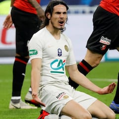 Cavani, en la línea de salida