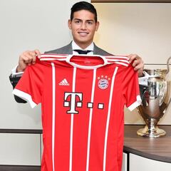La camiseta de James es la más vendida del Bayern Múnich
