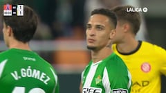 La acción de Antony que le costó la tarjeta roja y por la que se perderá el derbi contra el Sevilla