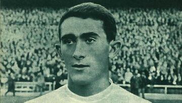 Pirri, en su debut con el Real Madrid en un partido con el Barcelona.