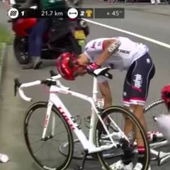 Nueva caída de Alberto Contador en el Tour de Francia