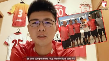 La historia del japonés que es hincha de Independiente Santa Fe