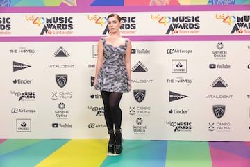 Clara Galle en el photocall de LOS40 Music Awards Santander. 