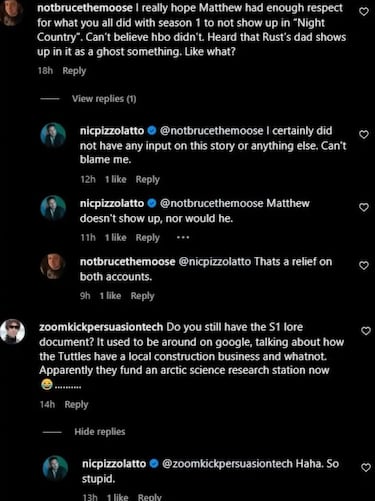 Nic Pizzolatto (‘True Detective’) cree que la forma de conectar las temporadas 1 y 4 es “estúpida”