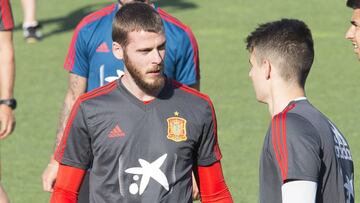 DE GEA EN EL ENTRENAMIENTO DE LA SELECCION