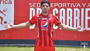 Brayan Vera ya viste la camiseta de América de Cali