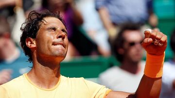 Rafa Nadal, in Montecarlo Masters semi, after defeating Wawrinka.