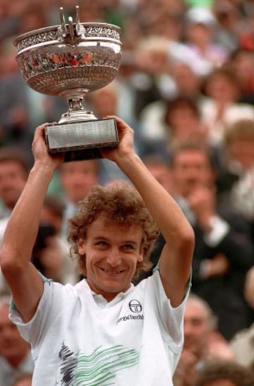 Mats Wilander ganador de tres Roland Garros, 1982, 1985 y 1988. 