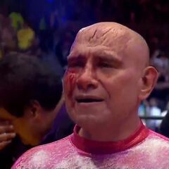 Villano IV pierde la máscara en contra de Pentagón Jr. en Triplemanía XXX