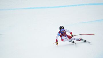 Lara Gut-Behrami en acci&oacute;n durante el supergigante de la Audi FIS Alpine Ski World Cup Women&#039;s de Garmisch-Partenkirchen, Alemania.