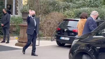 Florentino y Al-Khelaïfi salen del restaurante a horas del partido