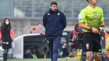 Pep Clotet, durante un partido con el Brescia.